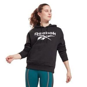 Reebok Womens Plus Big Hoodie‎ Black Size 2X